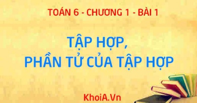 Tập hợp là gì? Phần tử của tập hợp, các ký hiệu tập hợp và cách cho tập hợp - Lý thuyết Toán 6 bài 1